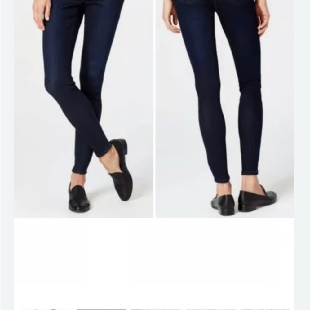 J. Jill Women's Skinny Jeans - premium flex denim butter soft Dark Blue